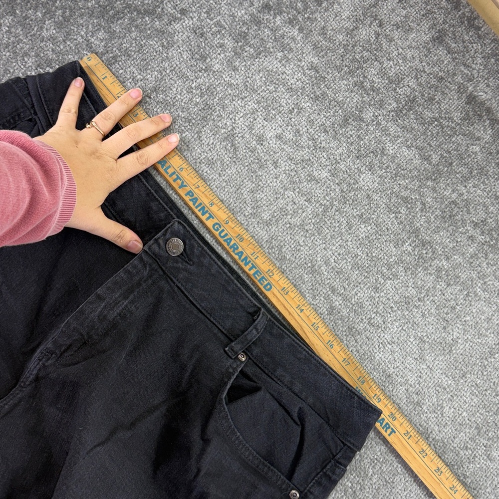 Lee Black Jeans Relaxed Fit Straight Leg Mid Rise Pants Womens 18W 18 - Picture 9 of 11